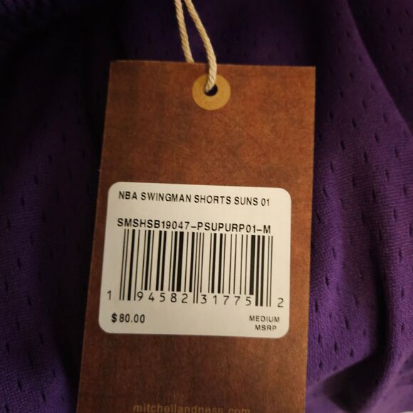 NWT Hardwood Classics Phoenix Suns NBA Mitchell & Ness Swingman Shorts Medium - Picture 3 of 9